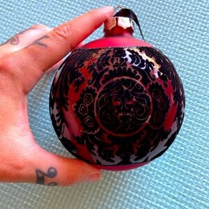 Haunted mansion glass ornament